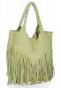 Dámská kabelka shopper bag Vittoria Gotti pistáciová VPOS9
